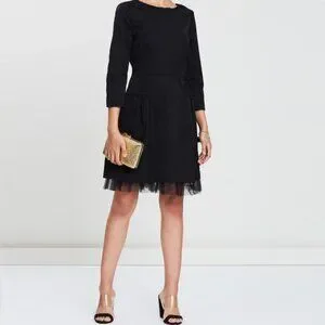J crew tulle hem sheath dress hotsell